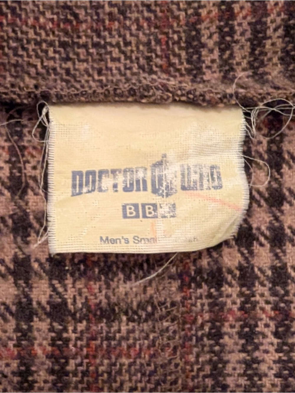 2009 Vintage Official Doctor Who Tweed Costume Blazer 11th Doctor Elbow Patch - Picture 3 of 11